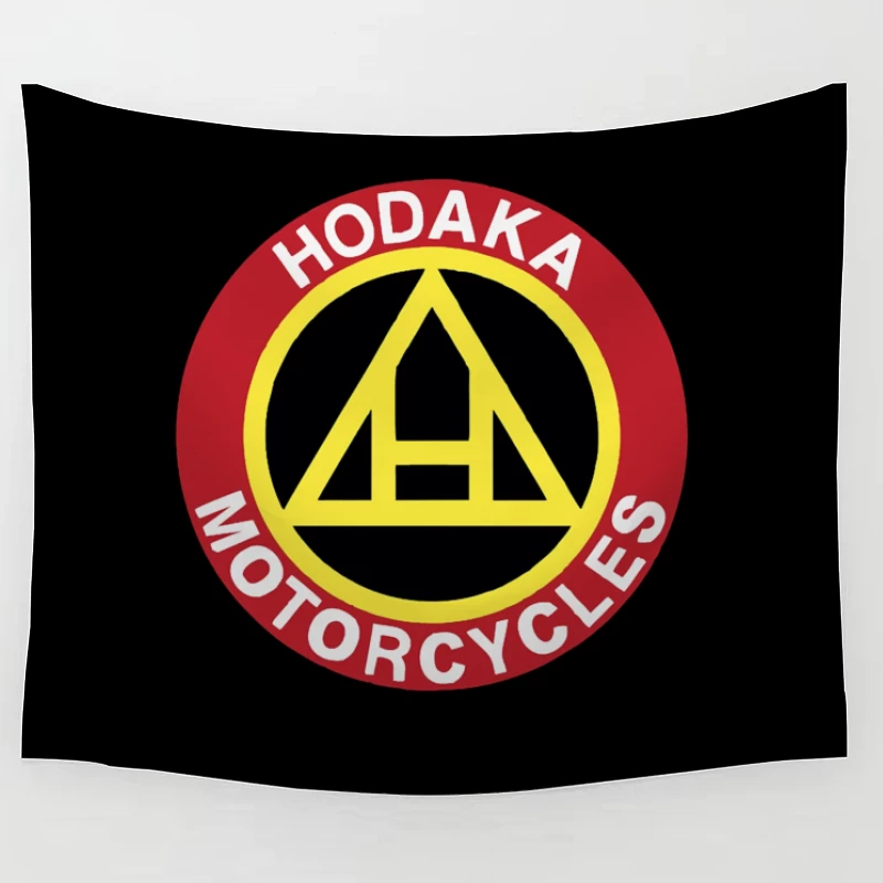 Vintage Hodaka Motorcycles Logo Design Tapestry