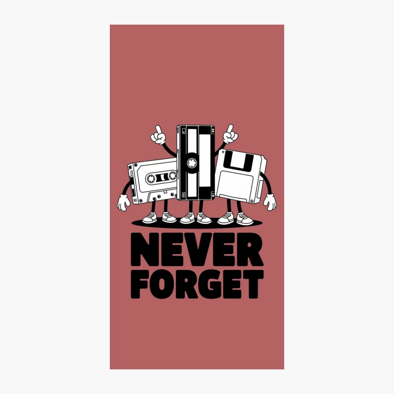 Nostalgic Retro Technology: Never Forget Digital Storage Evolution iPhone Case