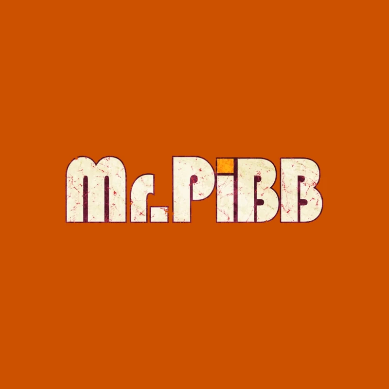 Retro Mr Pibb Soda Typography with Distressed Effect Coffee Mug