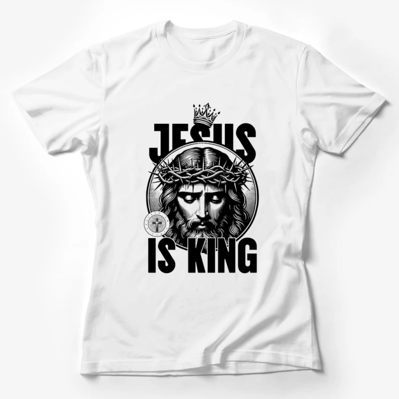 Jésus est Roi, Couronne d'épines, Art religieux Femme T-Shirt