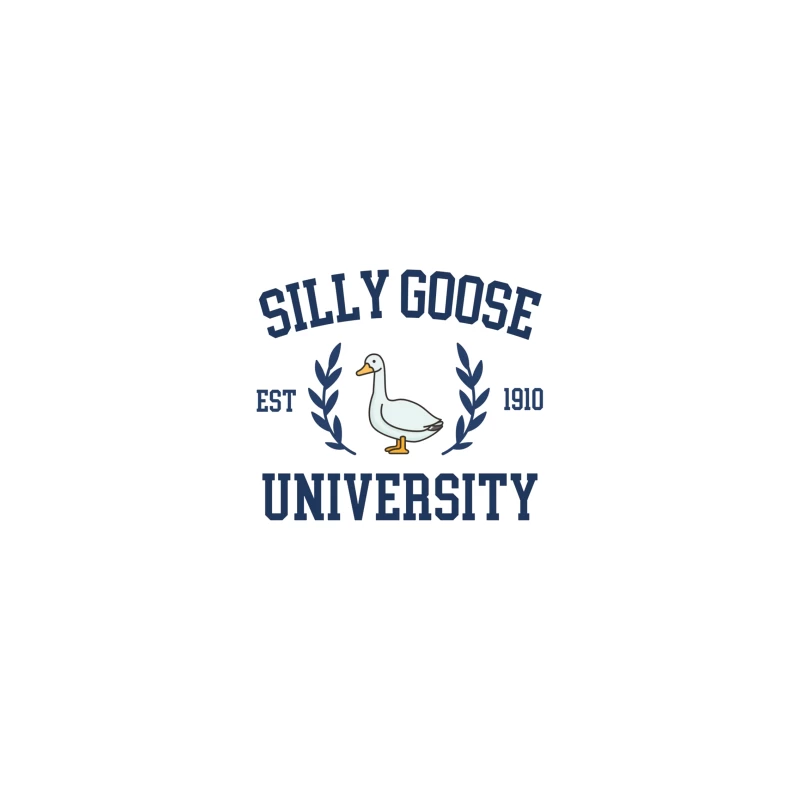 Silly Goose University Vintage-Style Logo Design iPhone Case