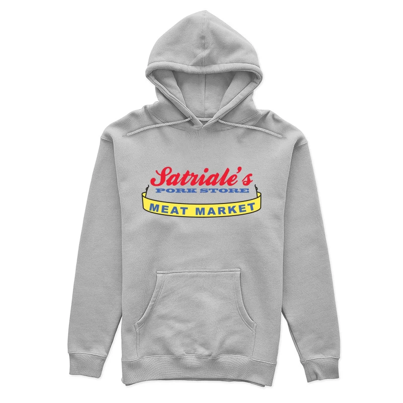 Patriale's Pork Store & Meat Market Vintage Logo Sign Female Pullover Hoodie