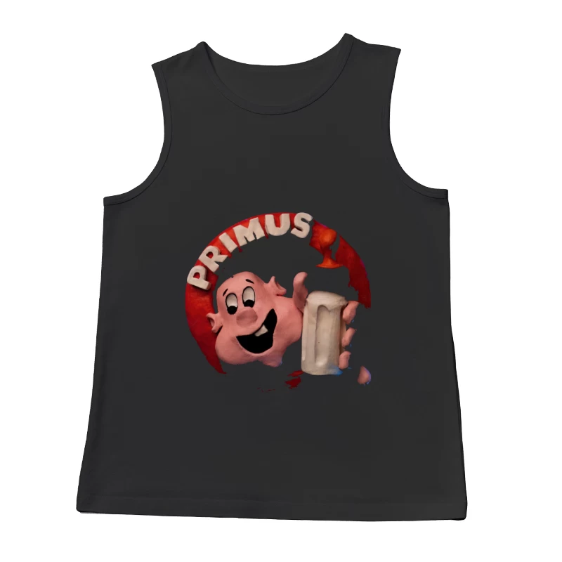 Vintage Primus Beer Mascot with Beer Mug Male Tank Top