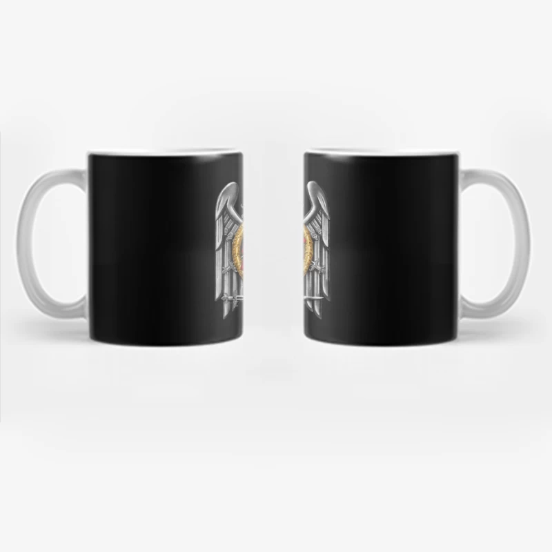 Slayer Metal Band Eagle Emblem with Crossed Swords Coffee Mug