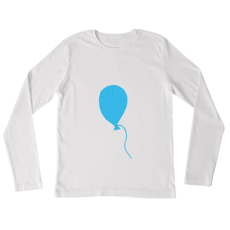 Ballon bleu avec motifs Femme Manches Longues T-Shirt