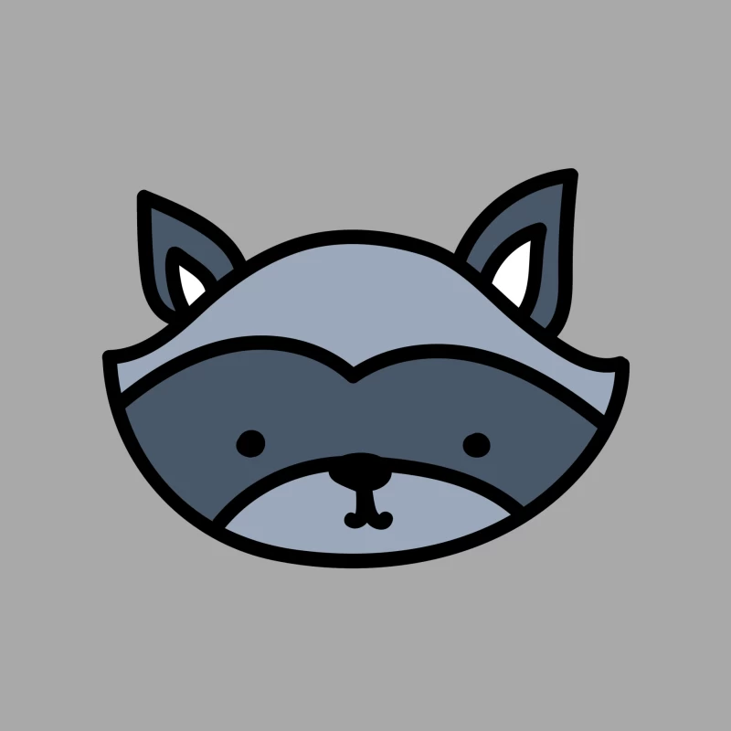 Illustration de Raton Laveur Minimaliste Homme Sweat à capuche