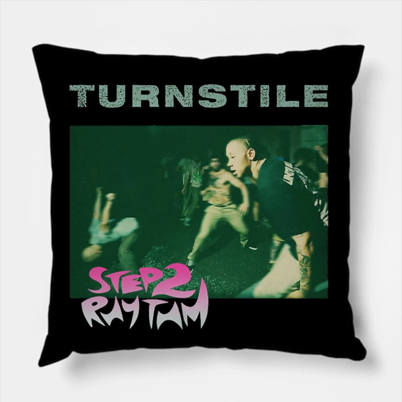 Turnstile - Step 2 Rhythm Album Cover Throw Pillow