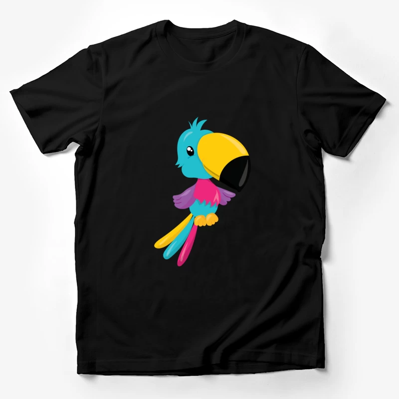 Perroquet coloré avec un grand bec Homme T-Shirt
