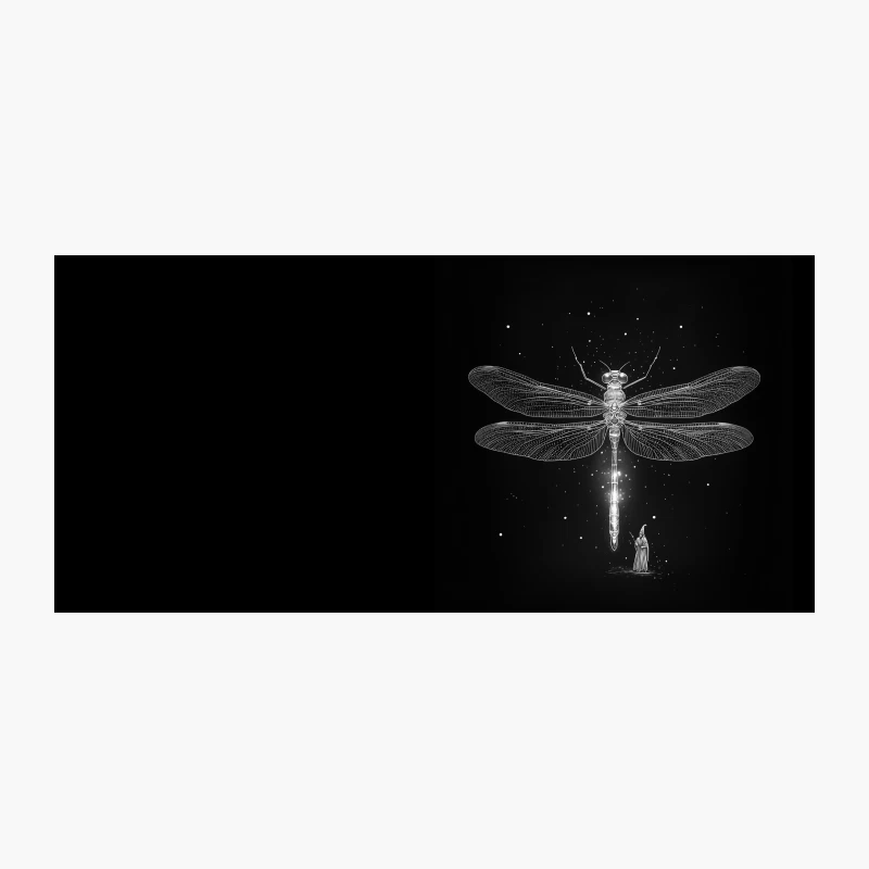 Celestial Dragonfly: A Magical Night Sky Fantasy Coffee Mug