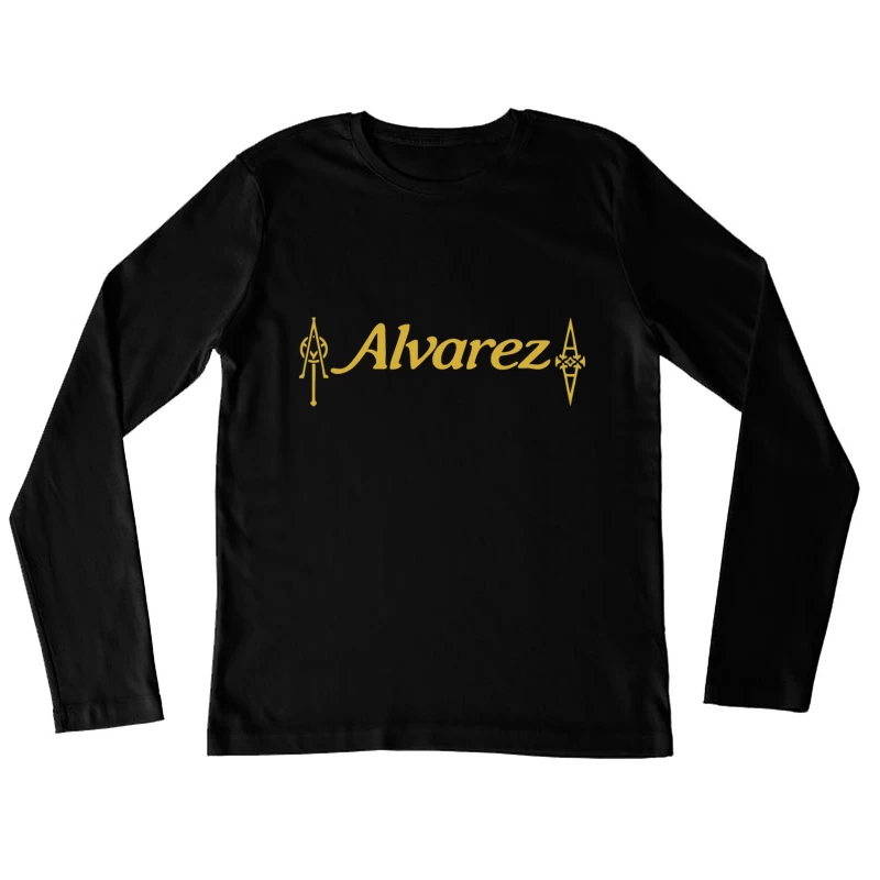 Alvarez Guitar Company Gold Logo Design Female Long Sleeve T-Shirt