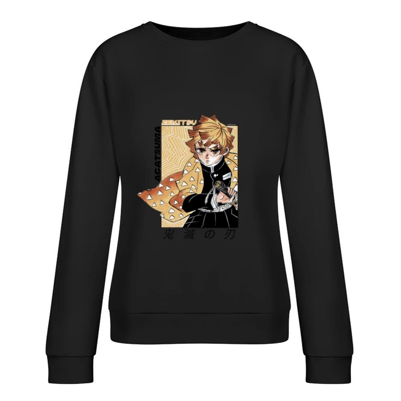 Charakter mit Schwert Damen Pullover Sweatshirt