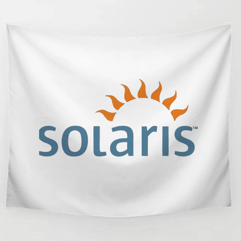 Solaris Operating System Logo with Sun Symbol Tapestry