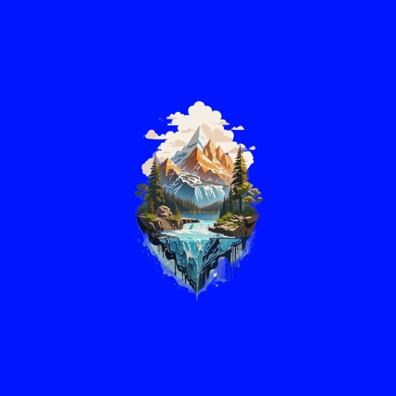 Majestic Mountain Landscape Travel Mug