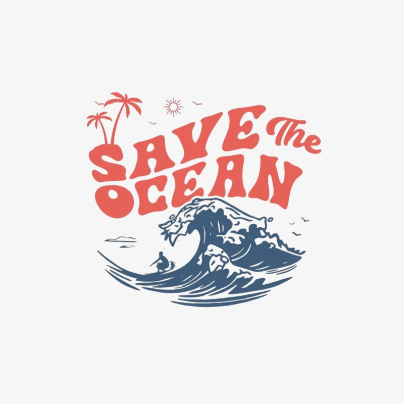 Sauvez l'océan Femme Manches Longues T-Shirt