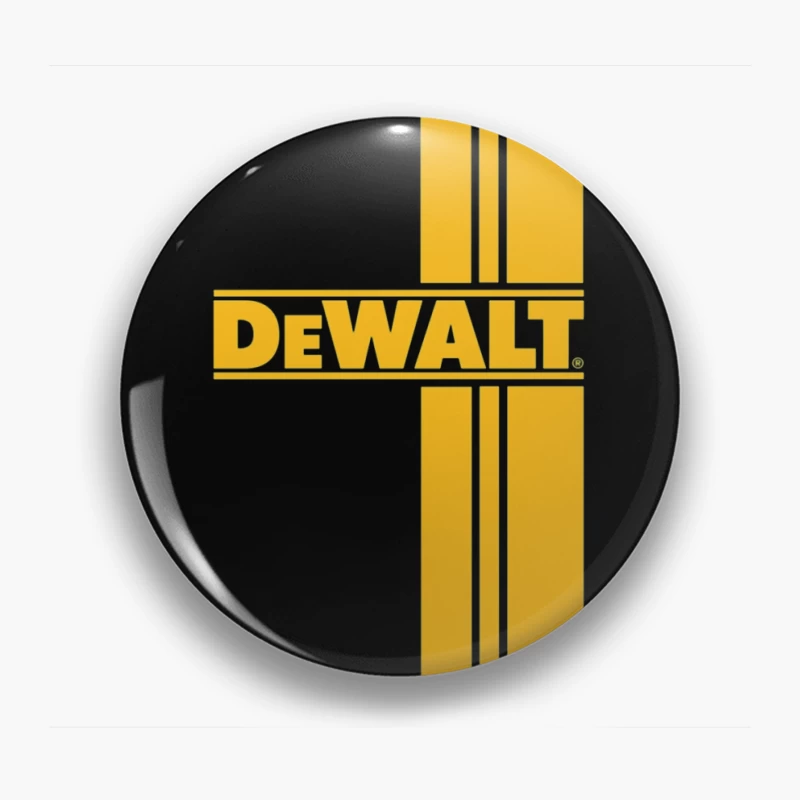 DeWalt Power Tools Brand Logo in Yellow Pin