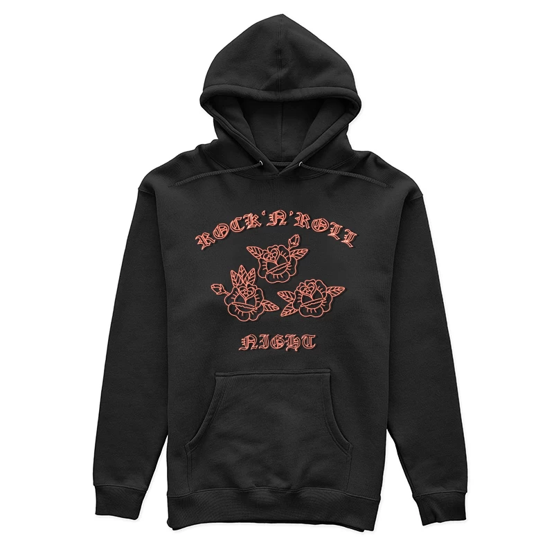Nuit Rock'n'Roll avec Roses Femme Sweat à capuche