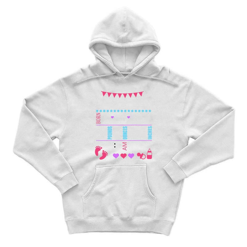Affiche de naissance pour bébé Homme Sweat à capuche