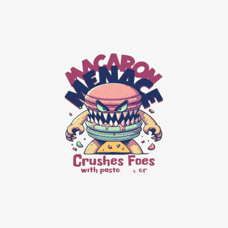 Macaron Menaçant Homme Manches Longues T-Shirt