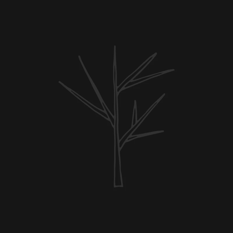 Dessin de branche minimaliste Homme Manches Longues T-Shirt