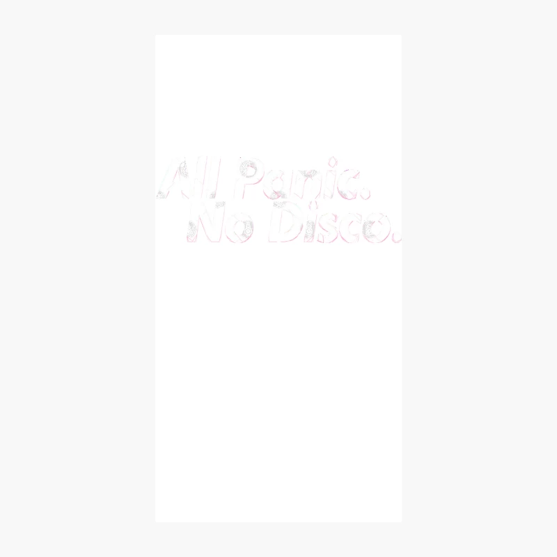 Faint Pink Childlike Handwriting: "No Disco" iPhone Case