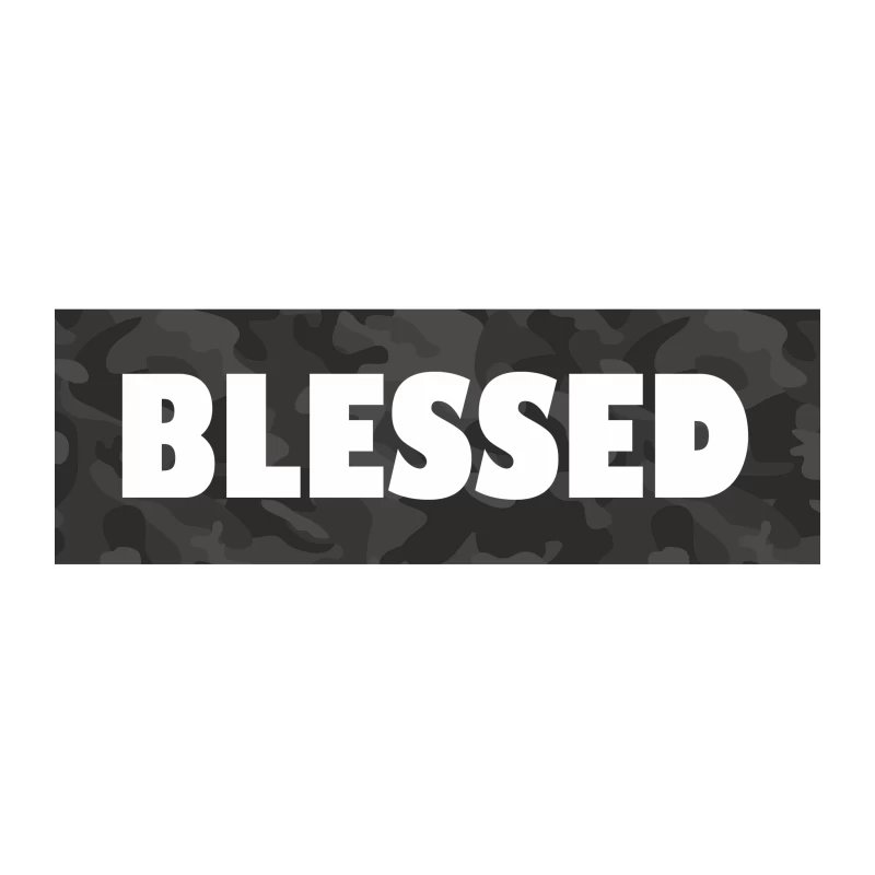 Blessed Camouflage Design Tapestry