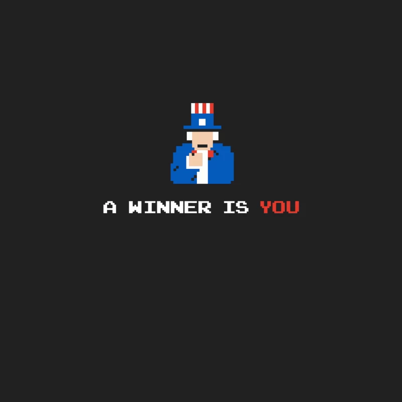 Pixelated Uncle Sam Patriotic Recruitment Poster Bucket Hat