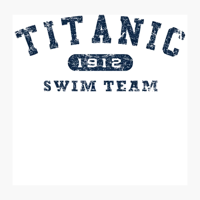 Titanic Swim Team Throw Pillow