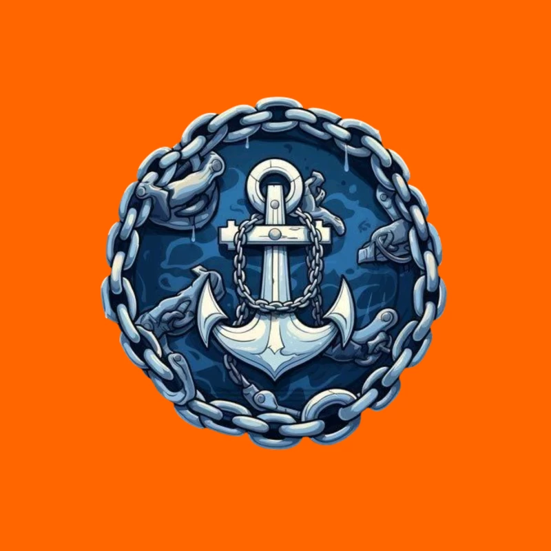 Anchor and Chains Emblem Tapestry
