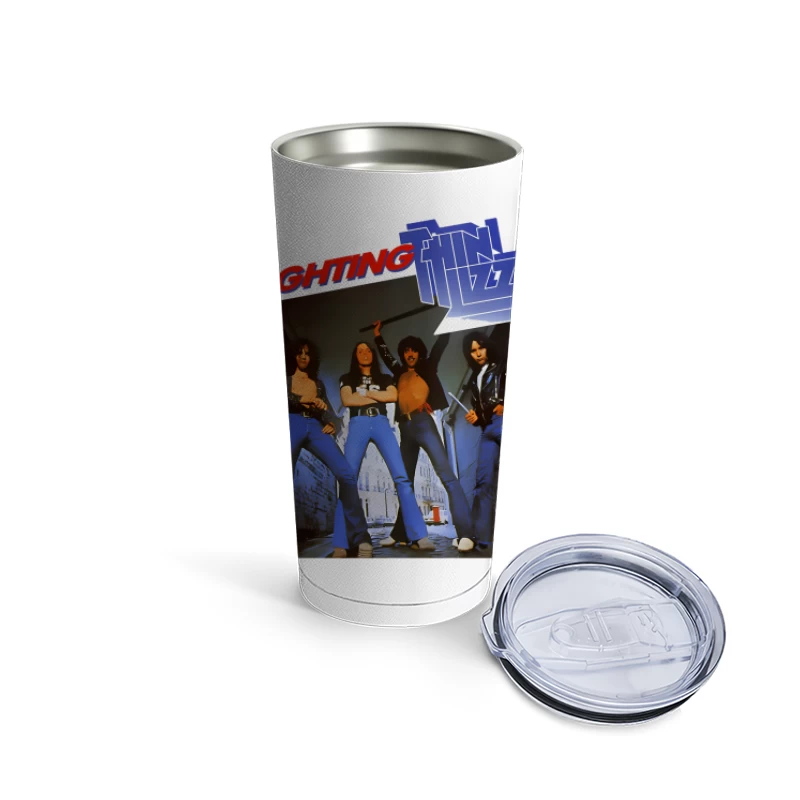 Thin Lizzy "Fighting" Album Cover Promotional Photo from 1970s Travel Mug