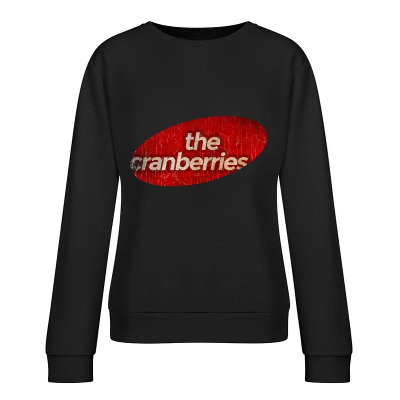 The Cranberries Vintage Band Logo in Red Female Pullover Sweatshirt