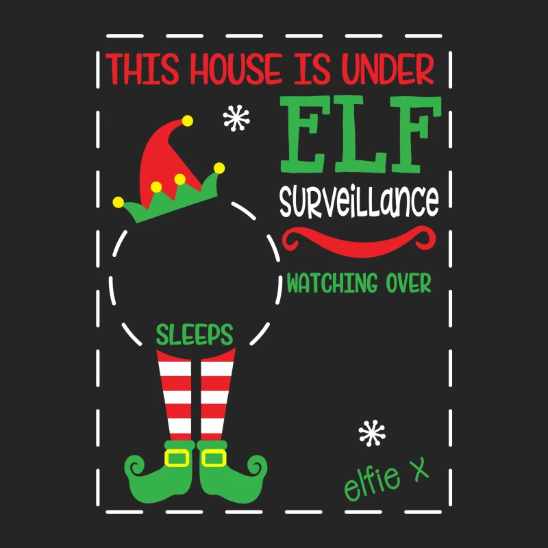 Surveillance par lutin pour Noël Femme Sweat-shirt à enfiler
