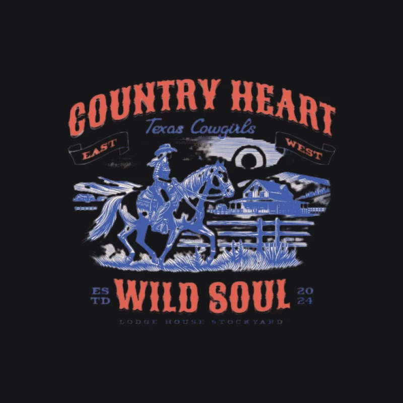 Cowboy à l'Âme Sauvage Homme Sweat à capuche