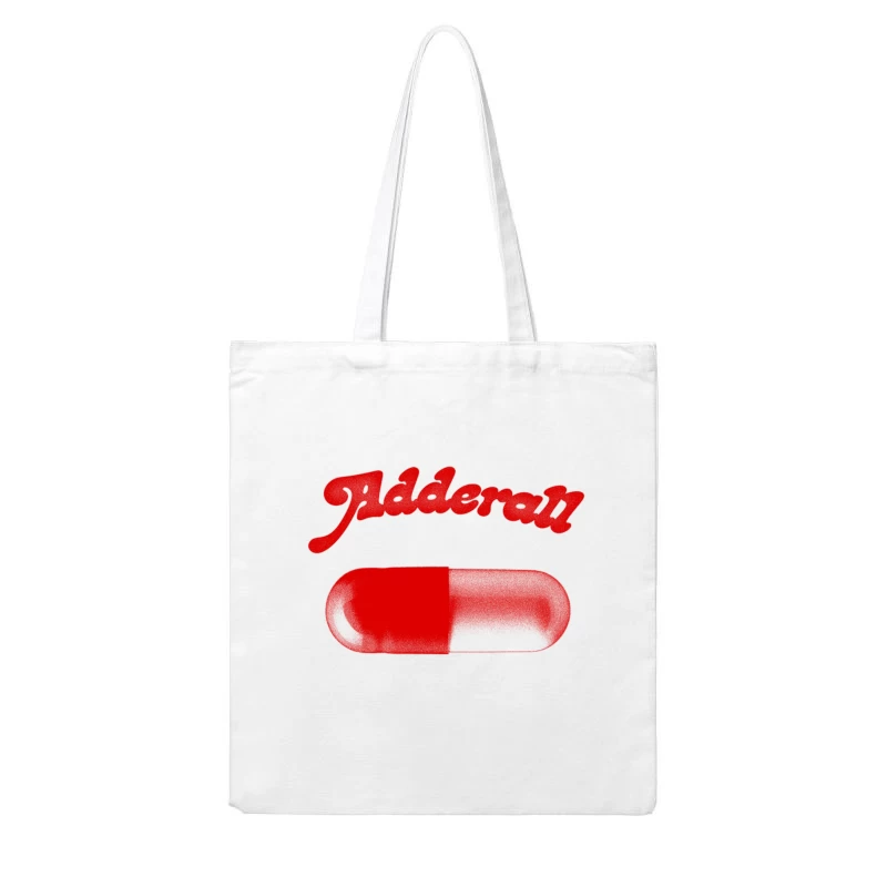 Adderall  Retro Aesthetic Design Cotton Tote Bag