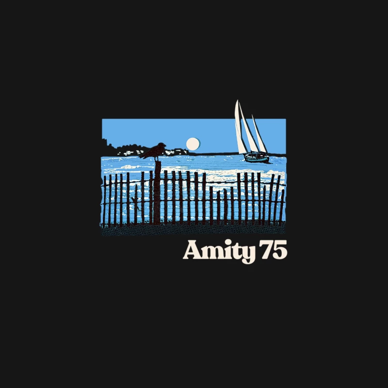 Amity 1975 - The Summer Of Jaws - Vintage Style Souvenir Design Desk Mat