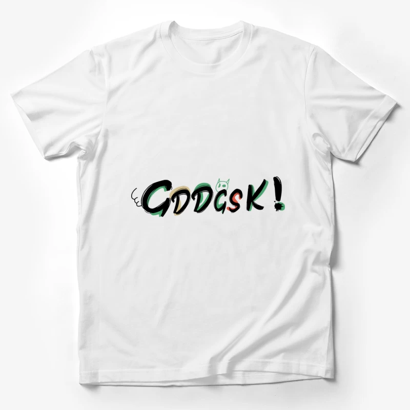 Farbenfroher Graffiti-Text Herren T-Shirt