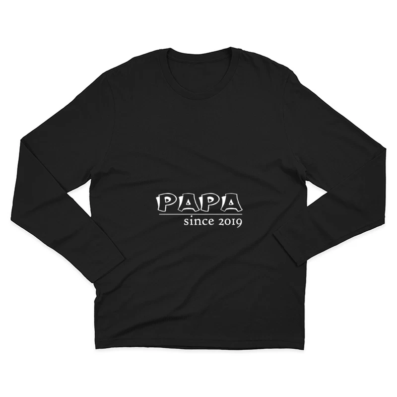 T-shirt Papa depuis 2019 Homme Manches Longues T-Shirt