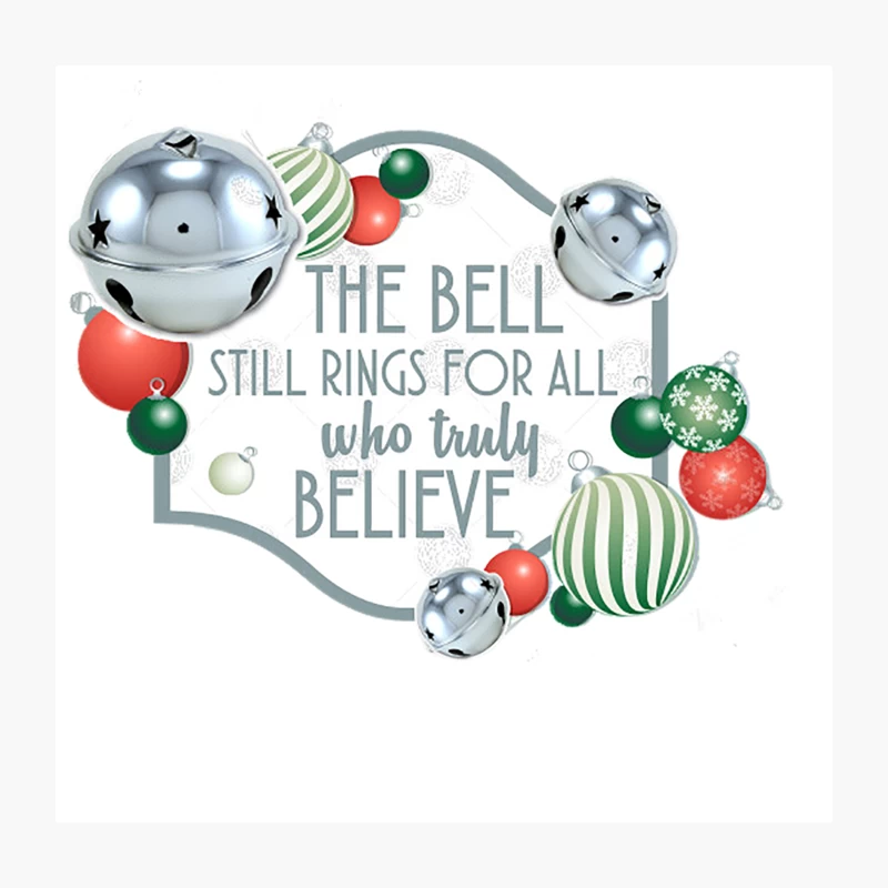 The Christmas Bell from the Polar Express Throw Pillow