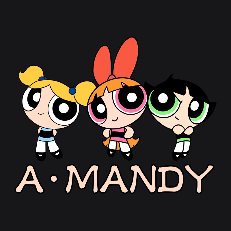Powerpuff Mädchen Cartoon Herren Pullover Hoodie