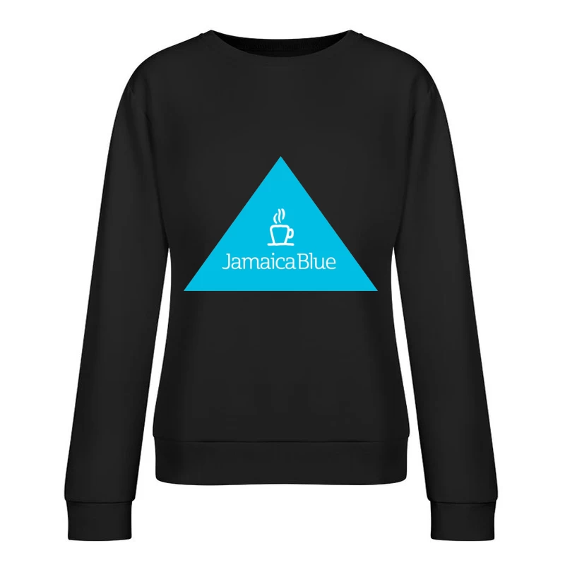 Jamaica Blue Coffee Brand Triangle Logo Female Pullover Sweatshirt