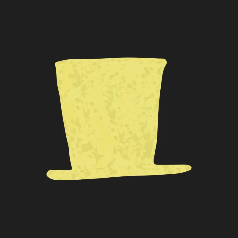 Chapeau haut de forme jaune Homme Débardeur