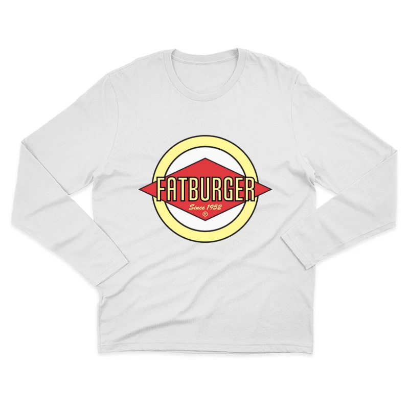 Fatburger Restaurant Classic Logo Design Since 1952 Male Long Sleeve T-Shirt