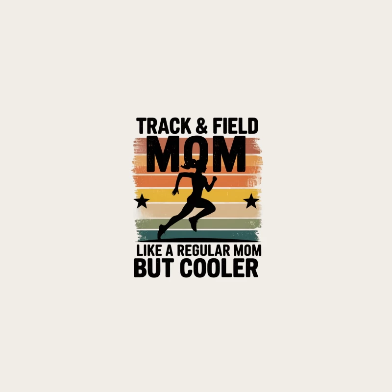 Retro Track and Field Mom: Cooler than Regular Moms Bucket Hat
