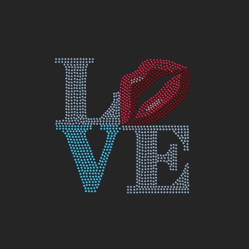 Liebe Design mit Lippen Herren Pullover Sweatshirt