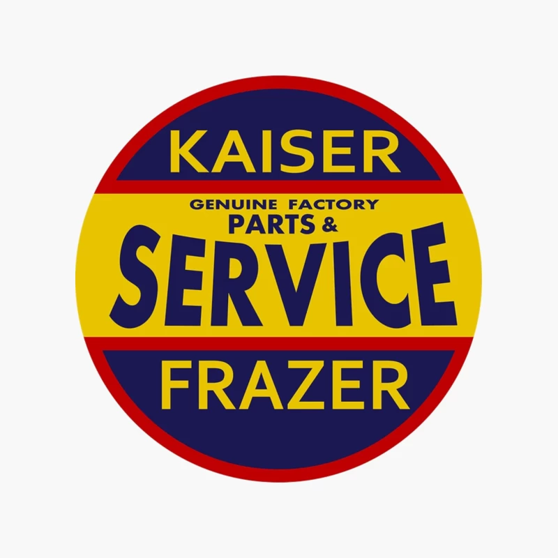 Vintage Kaiser Frazer Automotive Service and Parts Dealership Sign Cotton Tote Bag