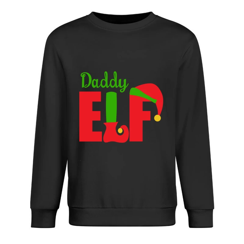 Design de Noël avec lutin pour papa Homme Sweat-shirt à enfiler