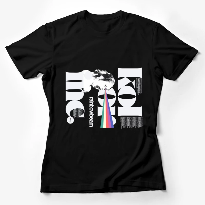 Regenbogenstrahl-Kunstdesign Damen T-Shirt