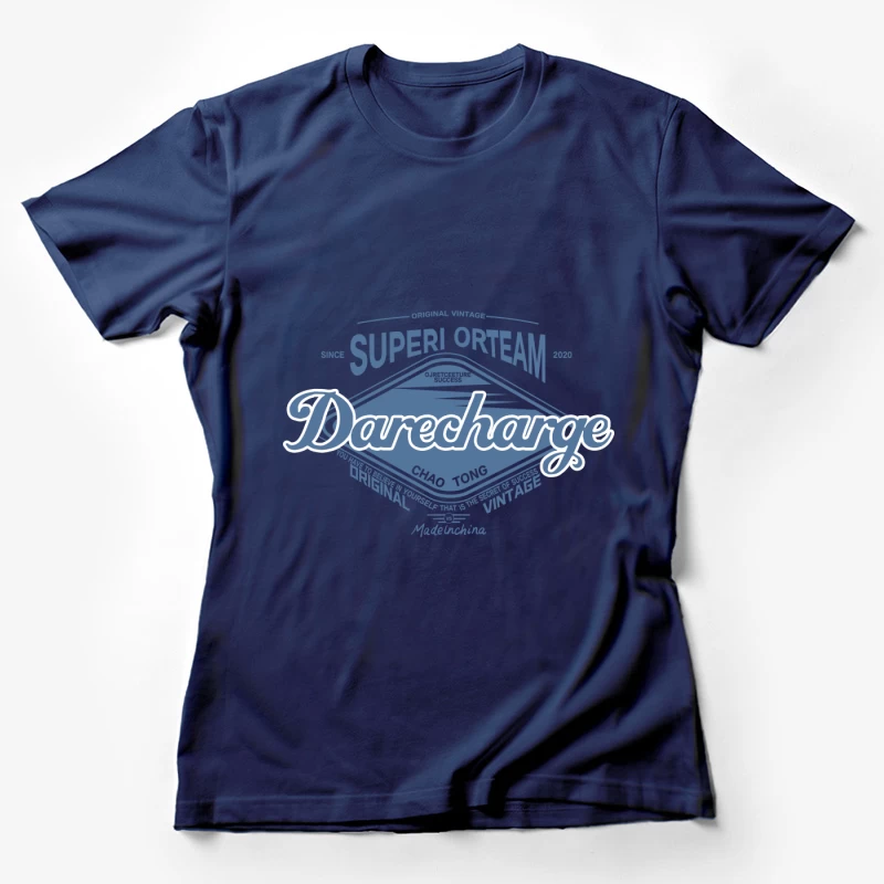 Vintage Superi Orteam Design Damen T-Shirt