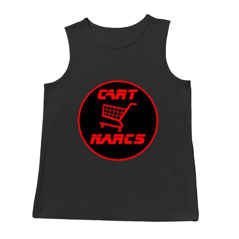 Cart Nares E-Commerce Shopping Logo Design Male Tank Top