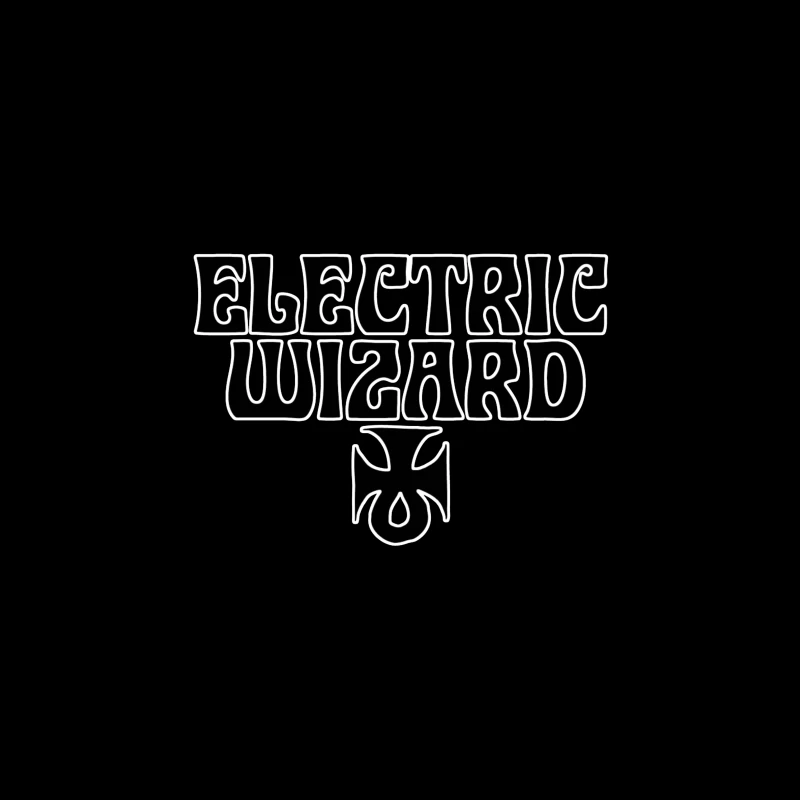 Electric Wizard Doom Metal Band Logo with Iron Cross Desk Mat