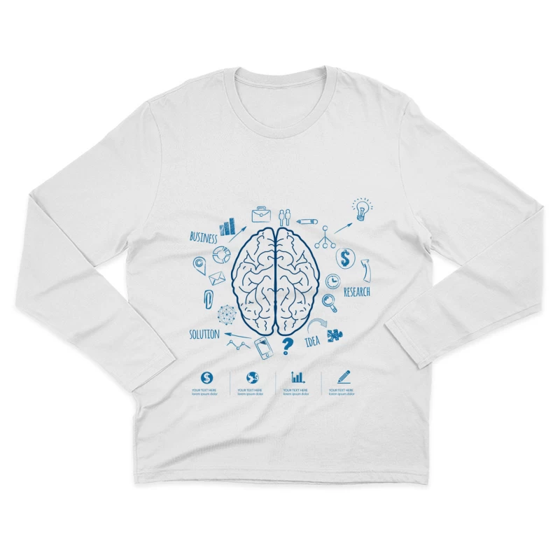 Geschäftsideen und Forschung Herren Langarm T-Shirt